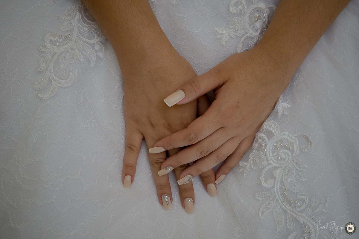 Noiva se prepara para o seu grande dia