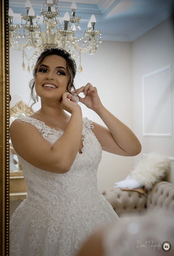 Noiva se prepara para o seu grande dia