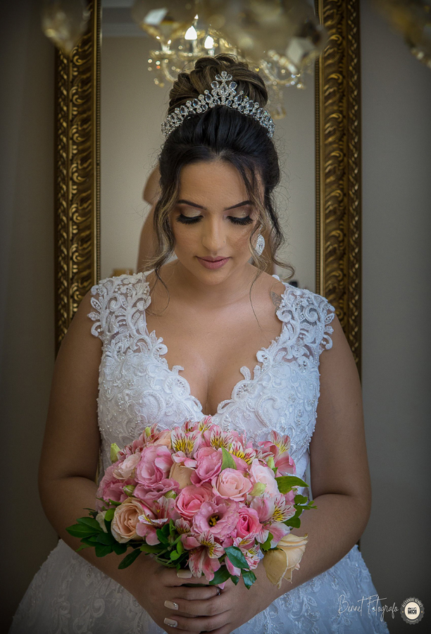 Noiva se prepara para o seu grande dia