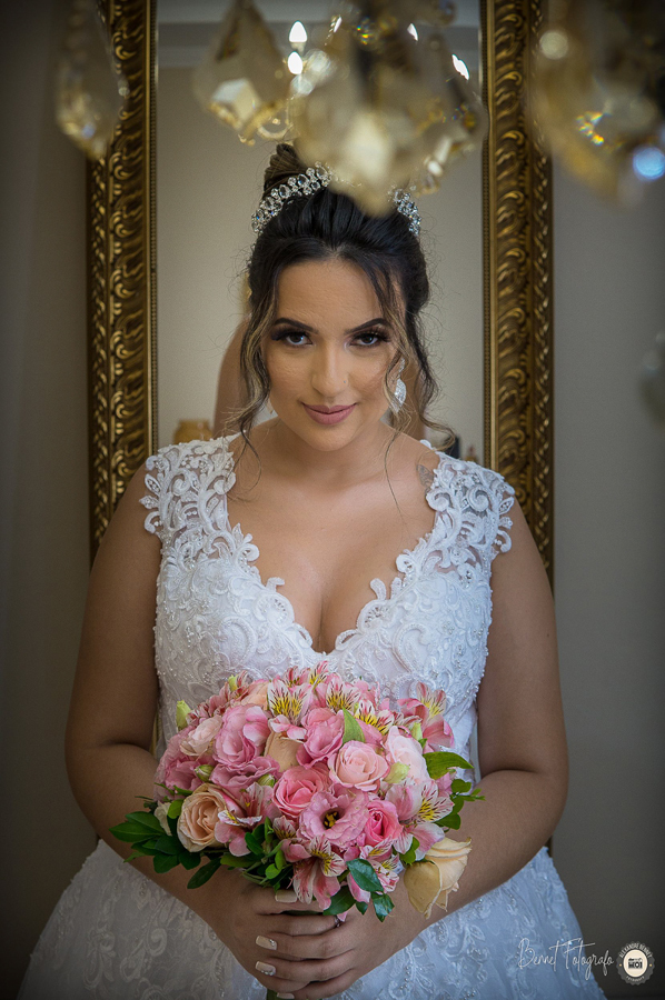 Noiva se prepara para o seu grande dia