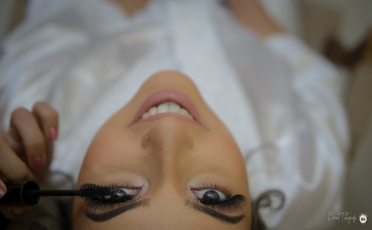 Noiva se prepara para o seu grande dia