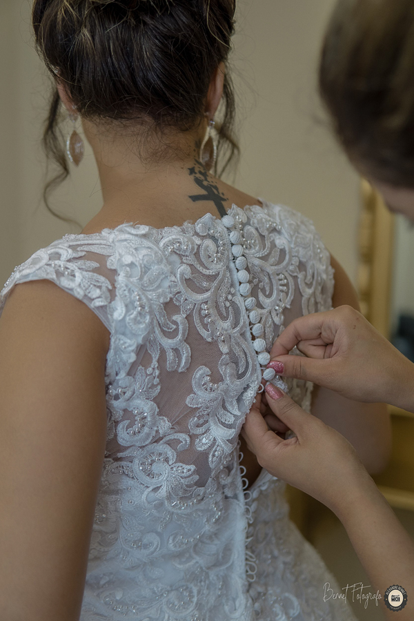 Noiva se prepara para o seu grande dia