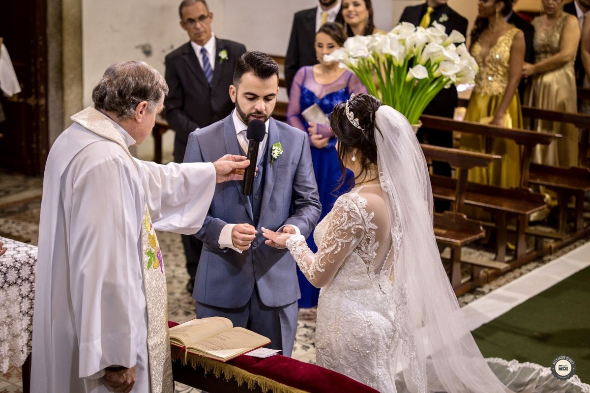 Casamento realizado em Barbacena-MG na igreja de Nossa Senhora da Piedade