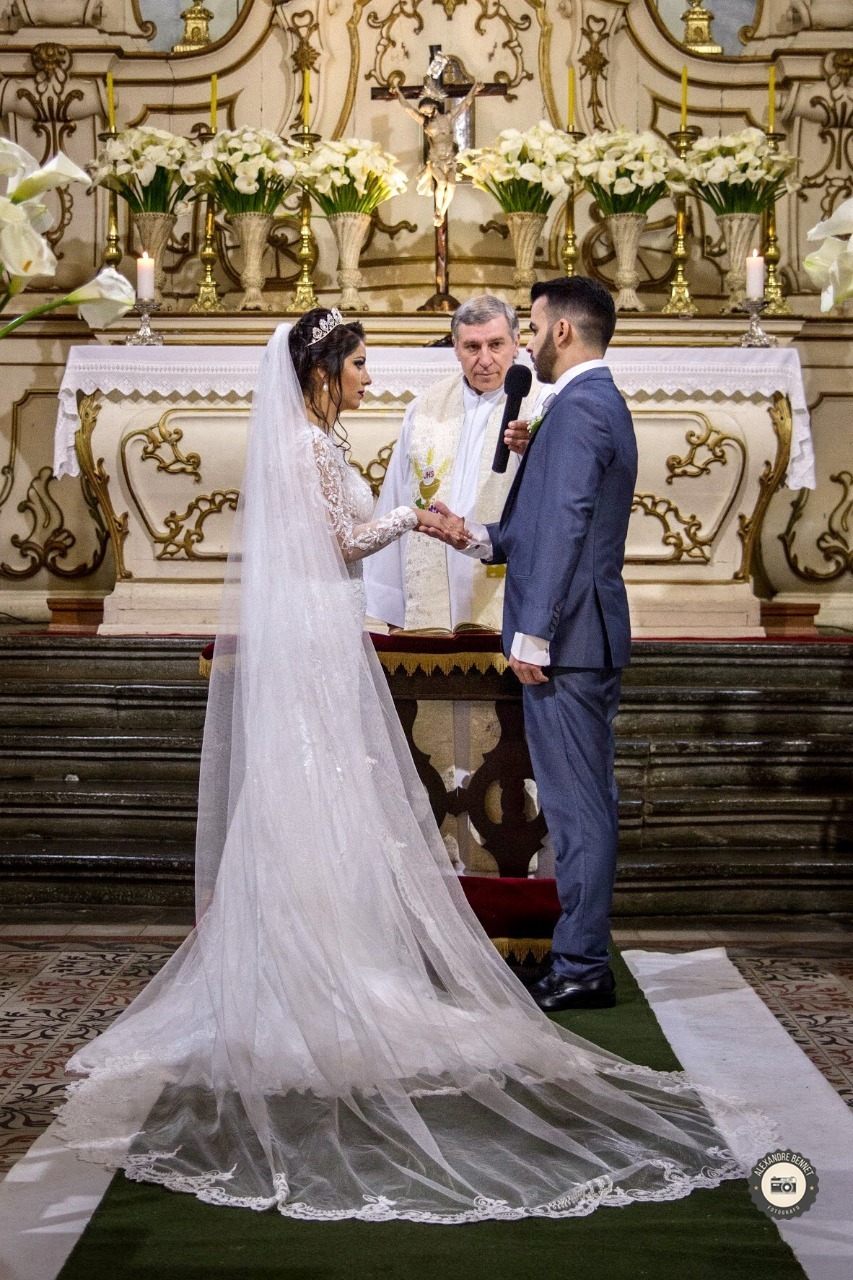 Casamento realizado em Barbacena-MG na igreja de Nossa Senhora da Piedade