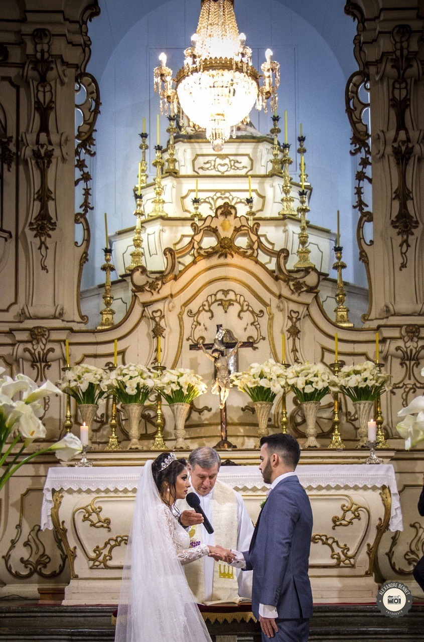 Casamento realizado em Barbacena-MG na igreja de Nossa Senhora da Piedade