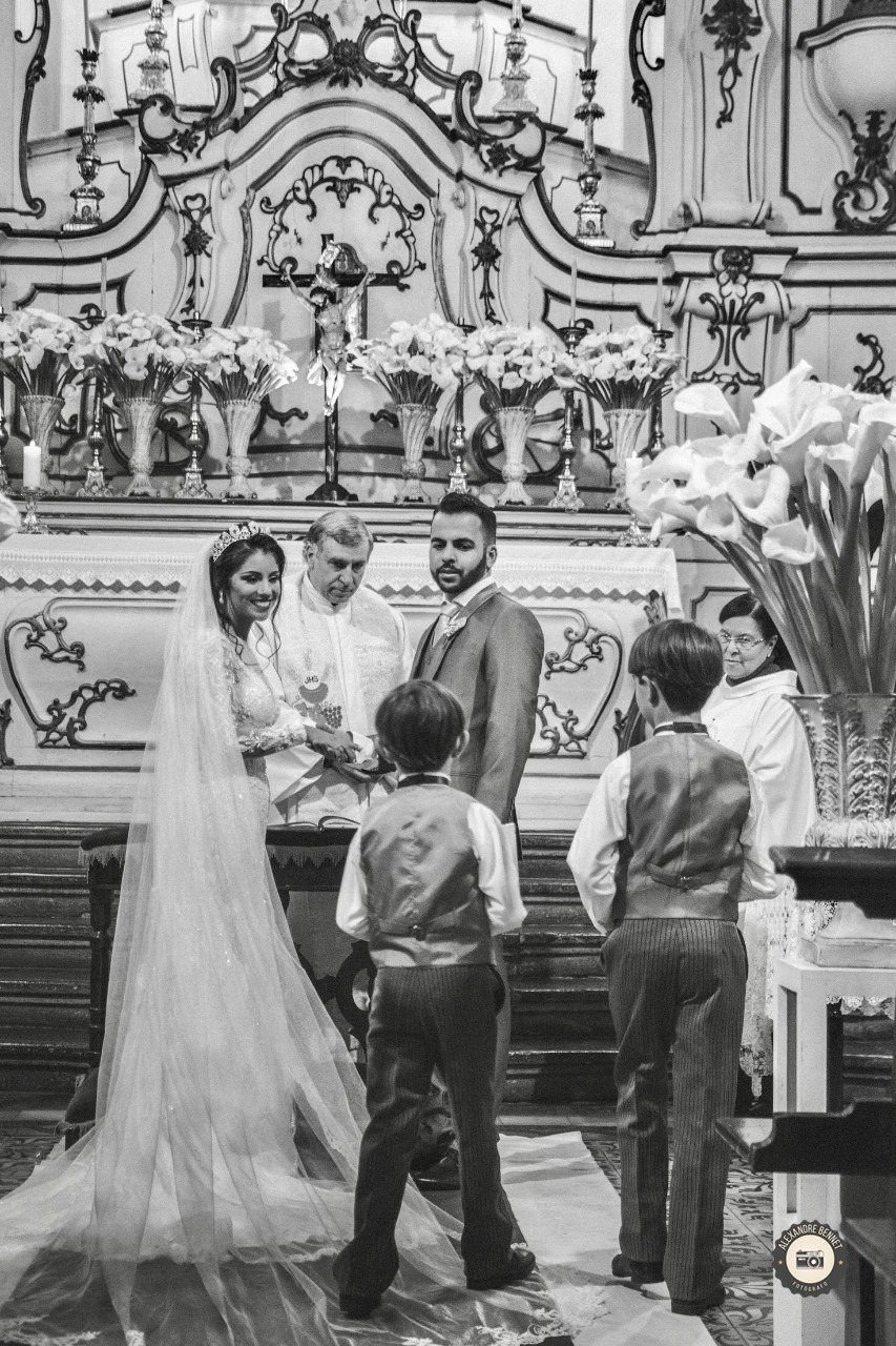 Casamento realizado em Barbacena-MG na igreja de Nossa Senhora da Piedade