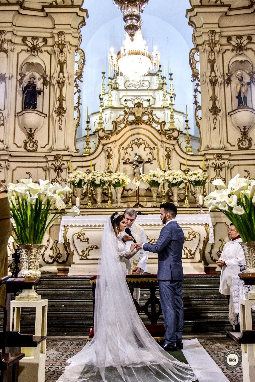 Casamento realizado em Barbacena-MG na igreja de Nossa Senhora da Piedade