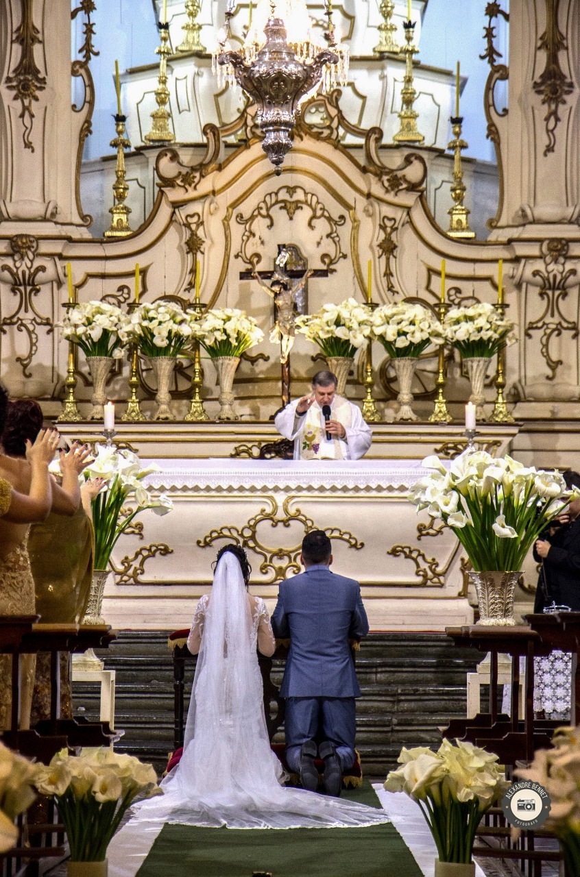 Casamento realizado em Barbacena-MG na igreja de Nossa Senhora da Piedade