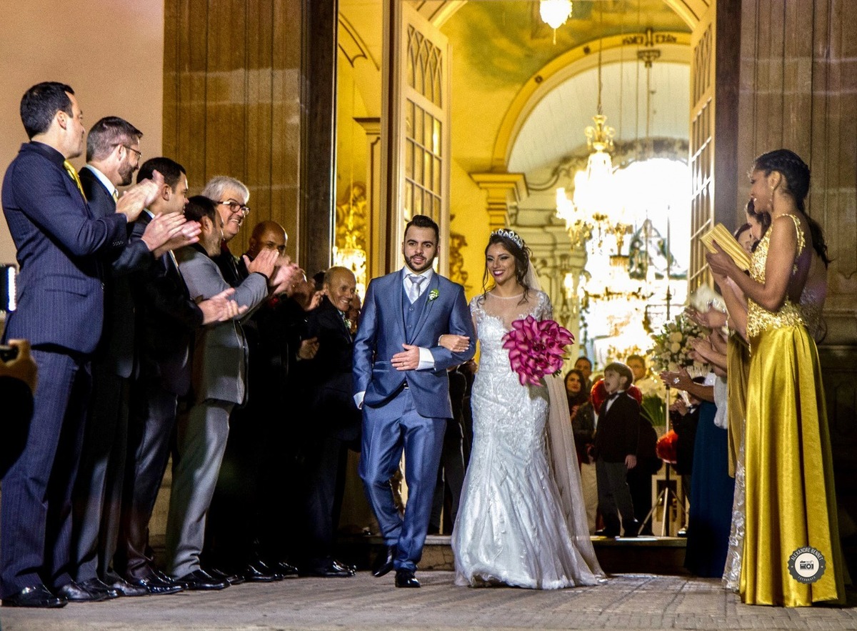 Casamento realizado em Barbacena-MG na igreja de Nossa Senhora da Piedade