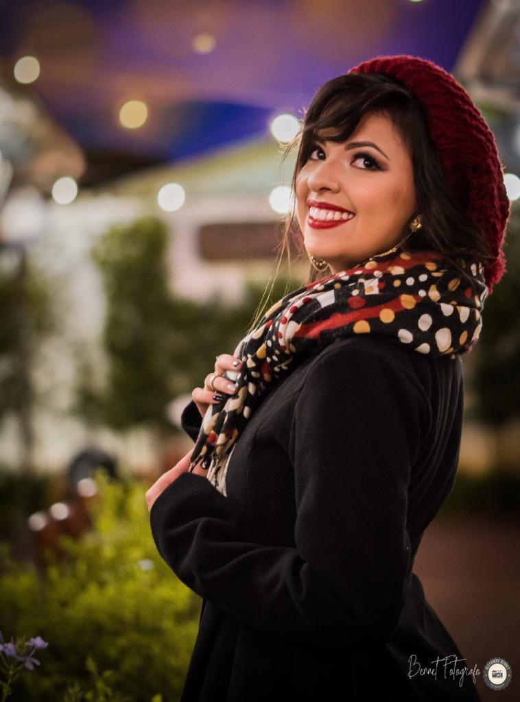 Debutante fotografada de perto