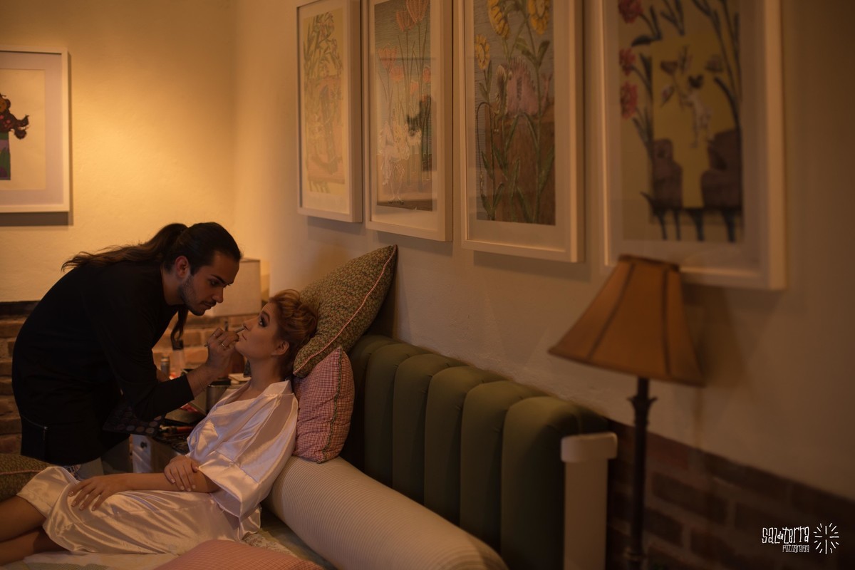 making of da noiva com madrinhas no alto da capela porto alegre fotografo de casamento