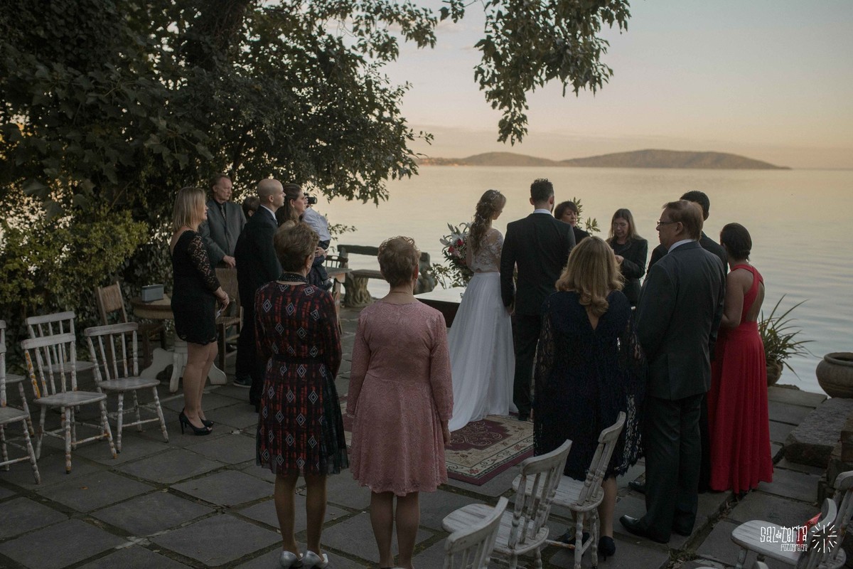 mini wedding porto alegre ao ar livre por do sol restaurante la piedra para 12 pessoas