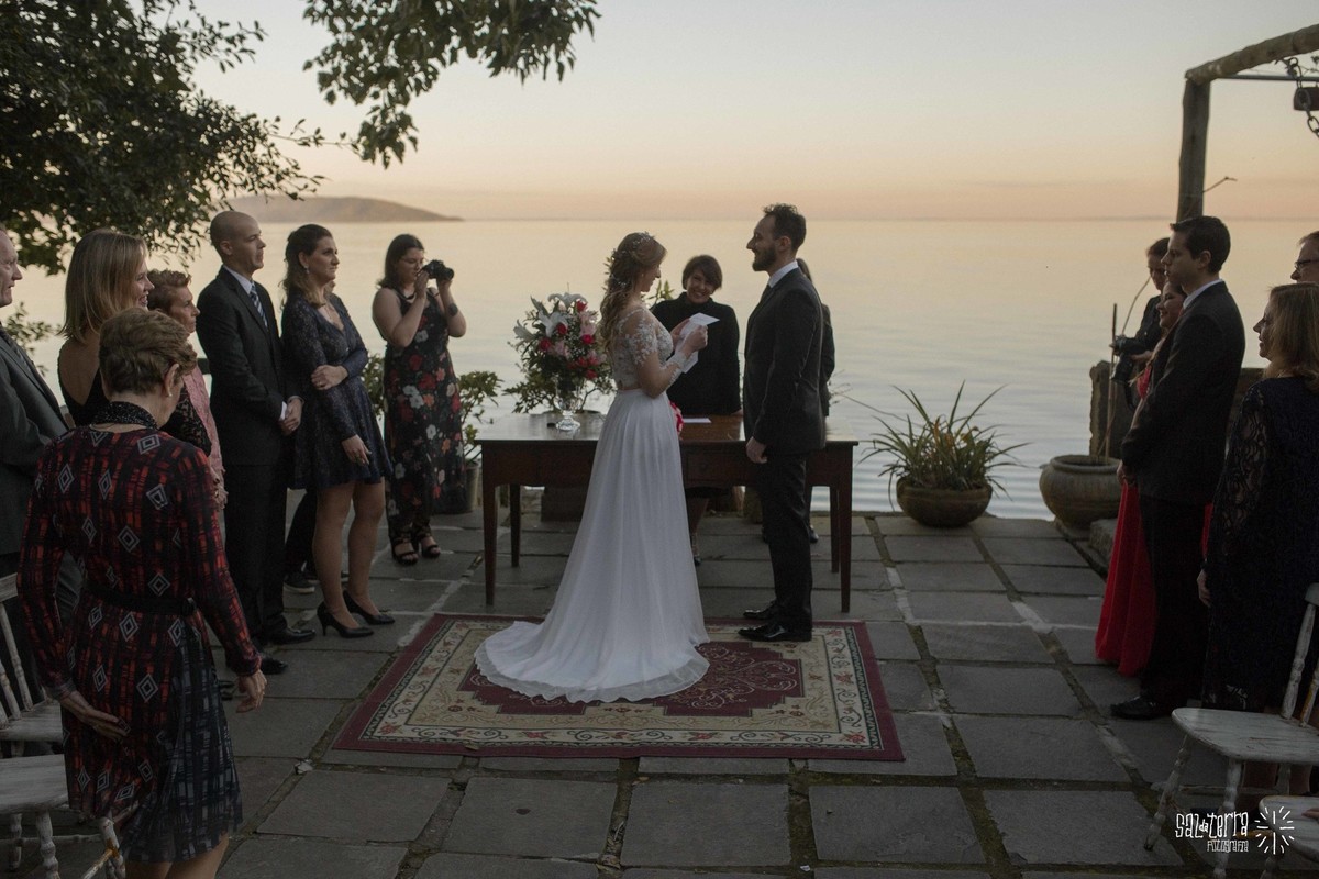 mini wedding porto alegre ao ar livre por do sol restaurante la piedra para 12 pessoas