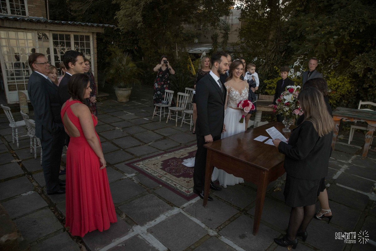 mini wedding porto alegre ao ar livre por do sol restaurante la piedra para 12 pessoas