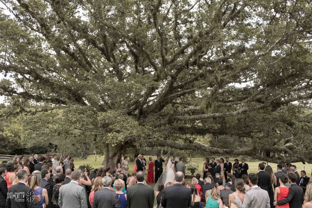 fotografo de casamento porto alegre casamento ao ar livre de dia alto da capela cerimonial Idealize eventos