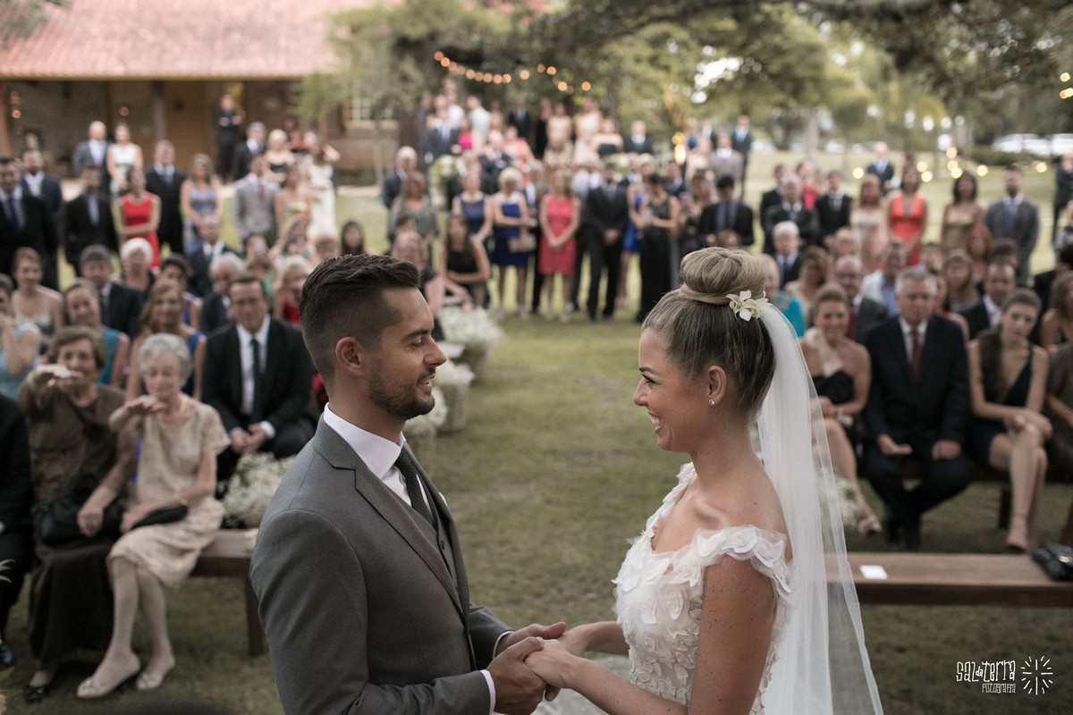 fotografo de casamento porto alegre casamento ao ar livre de dia alto da capela cerimonial Idealize eventos