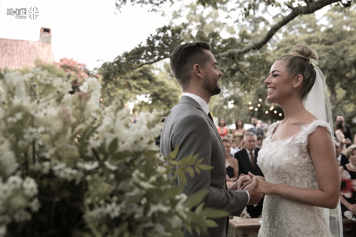 fotografo de casamento porto alegre casamento ao ar livre de dia alto da capela cerimonial Idealize eventos