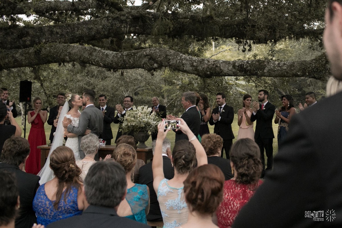 fotografo de casamento porto alegre casamento ao ar livre de dia alto da capela cerimonial Idealize eventos