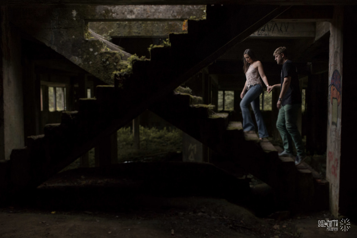 ensaio de noivos em canela ruinas do cassino RS fotografo de casamento porto alegre