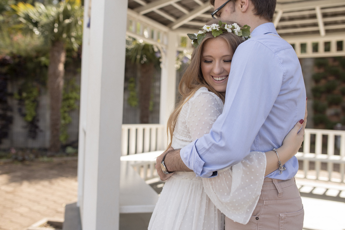 ensaio pre casamento em gramado parque das lavandas casamento boho chic vestido estilo camponesa casal fofo
