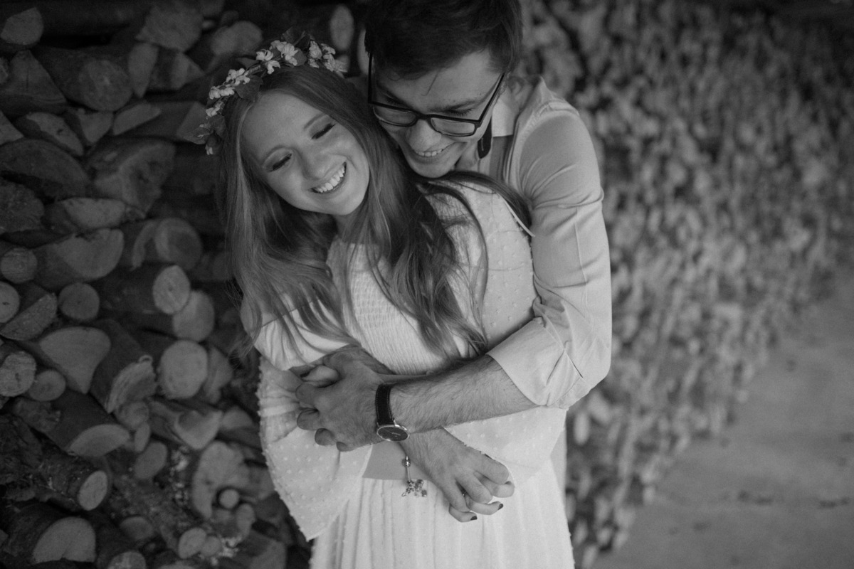 ensaio pre casamento em gramado parque das lavandas casamento boho chic vestido estilo camponesa casal fofo