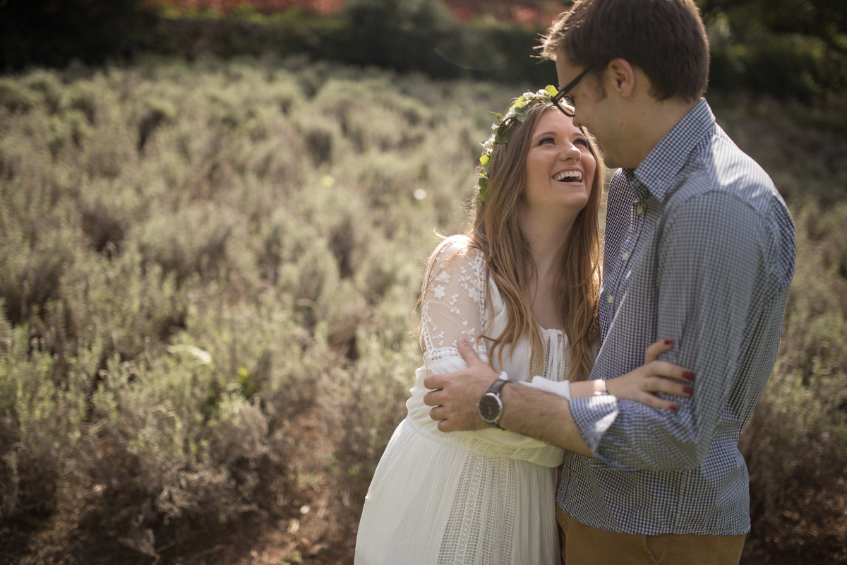 ensaio pre casamento em gramado parque das lavandas casamento boho chic vestido estilo camponesa casal fofo
