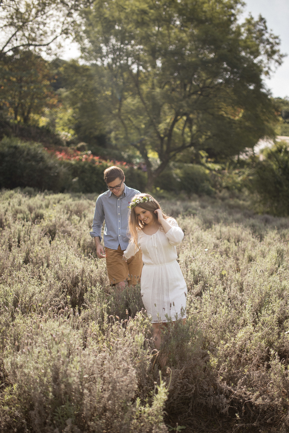 ensaio pre casamento em gramado parque das lavandas casamento boho chic vestido estilo camponesa casal fofo