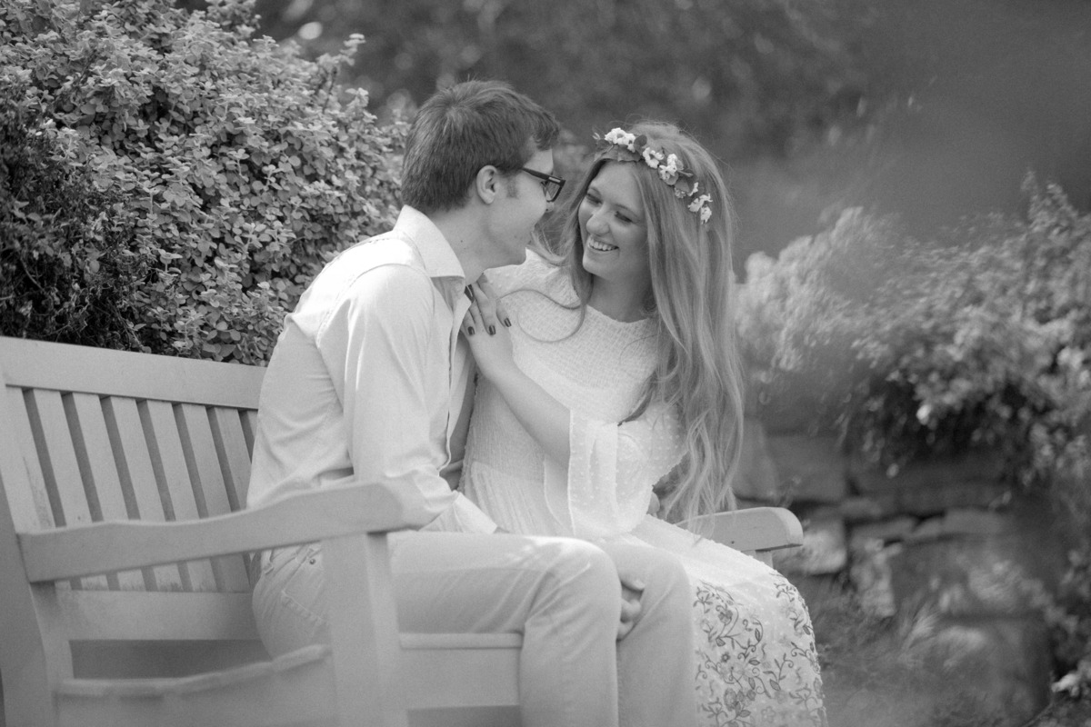 ensaio pre casamento em gramado parque das lavandas casamento boho chic vestido estilo camponesa casal fofo