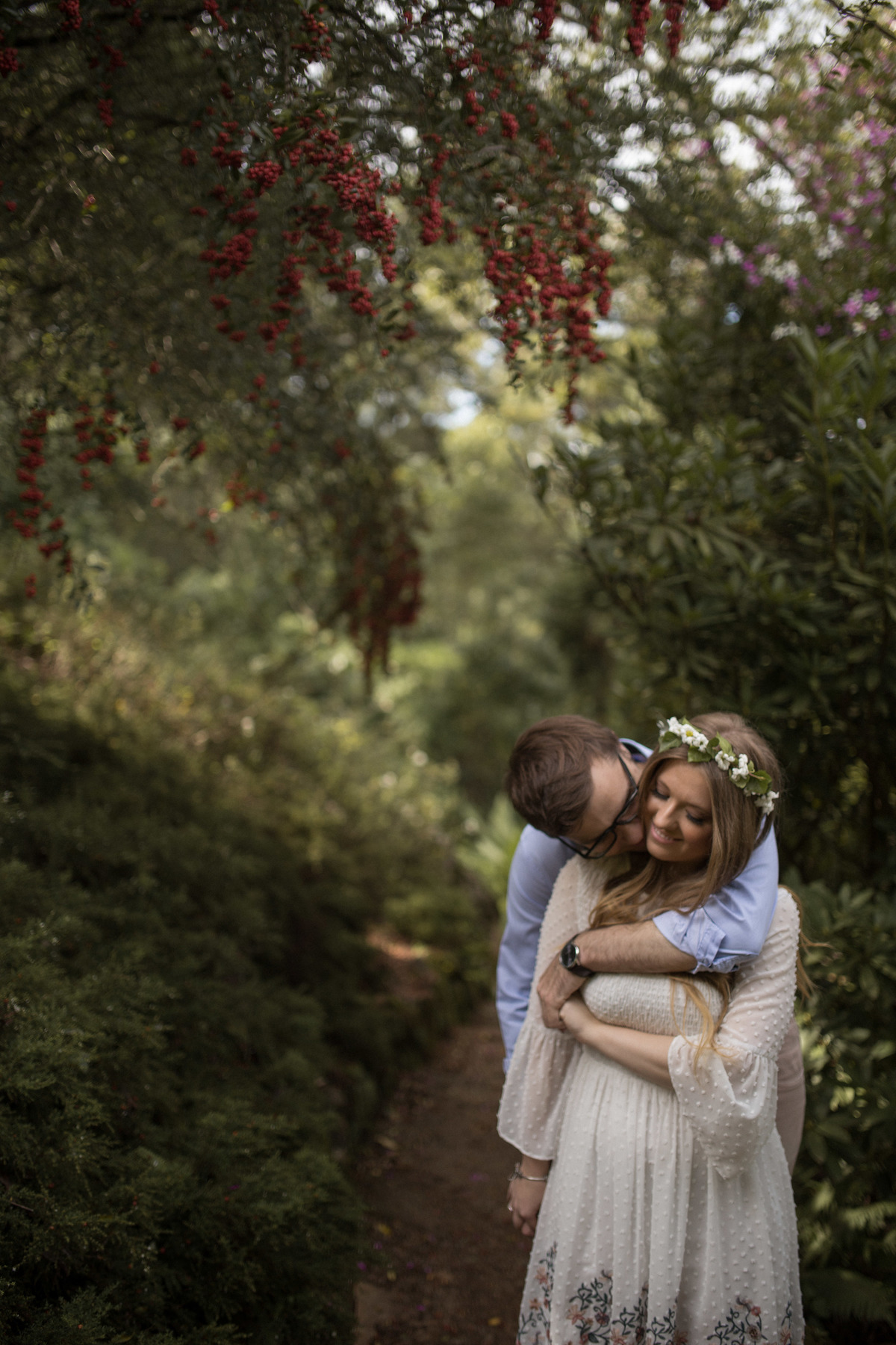 ensaio pre casamento em gramado parque das lavandas casamento boho chic vestido estilo camponesa casal fofo
