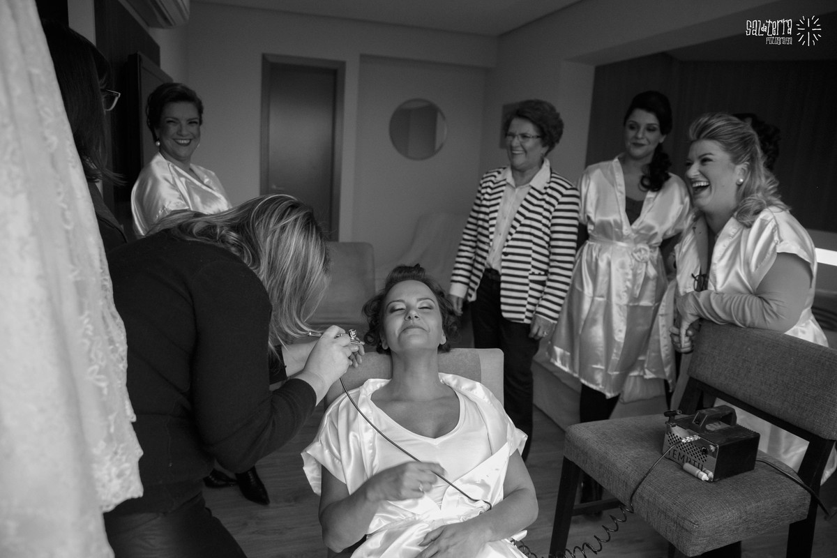 making of da noiva com as madrinhas