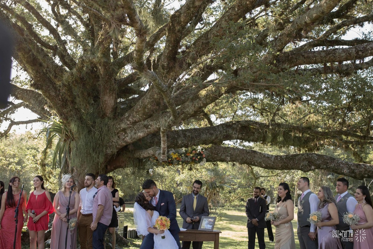 casamento ao ar livre alto da capela porto alegre RS fotografo de casamento