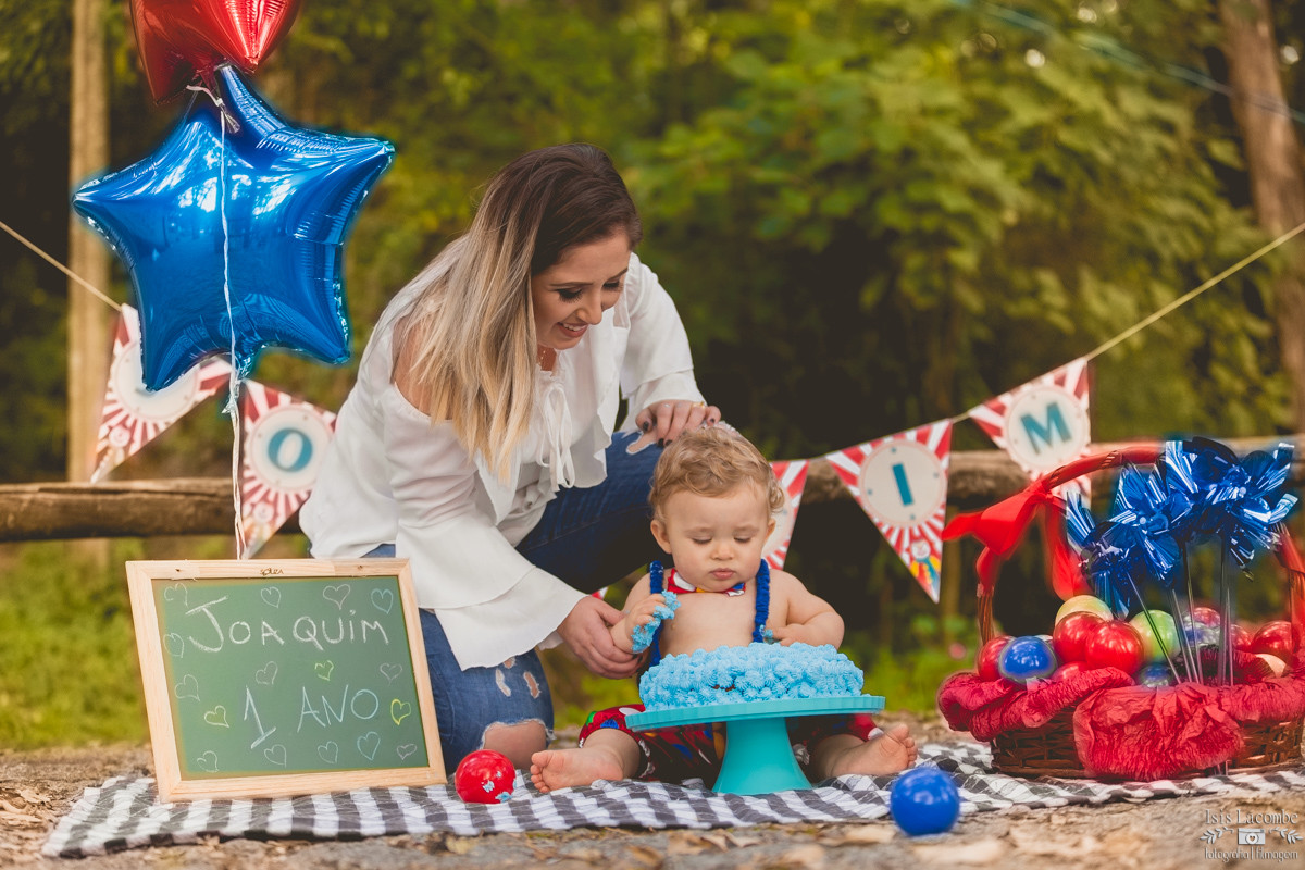 Joaquim | Pré 1 ano | Smash Cake | Sessão Fotográfica