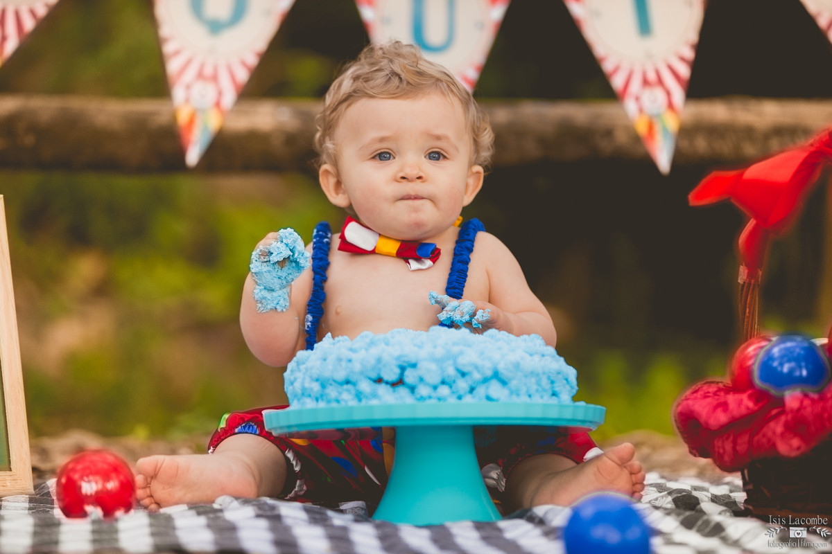 Joaquim | Pré 1 ano | Smash Cake | Sessão Fotográfica