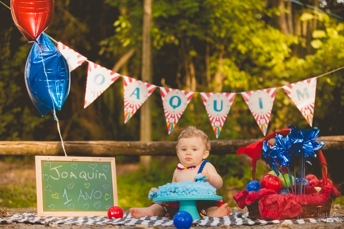 Joaquim | Pré 1 ano | Smash Cake | Sessão Fotográfica
