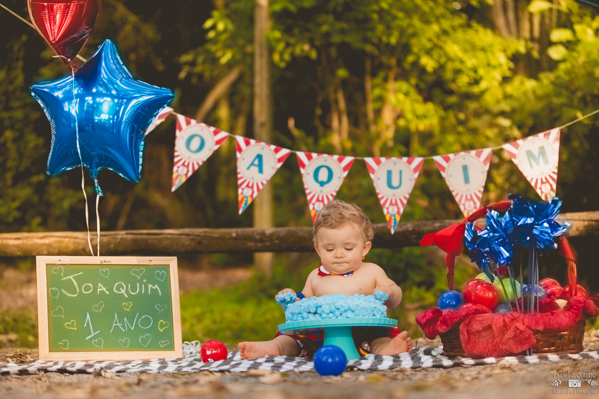 Joaquim | Pré 1 ano | Smash Cake | Sessão Fotográfica