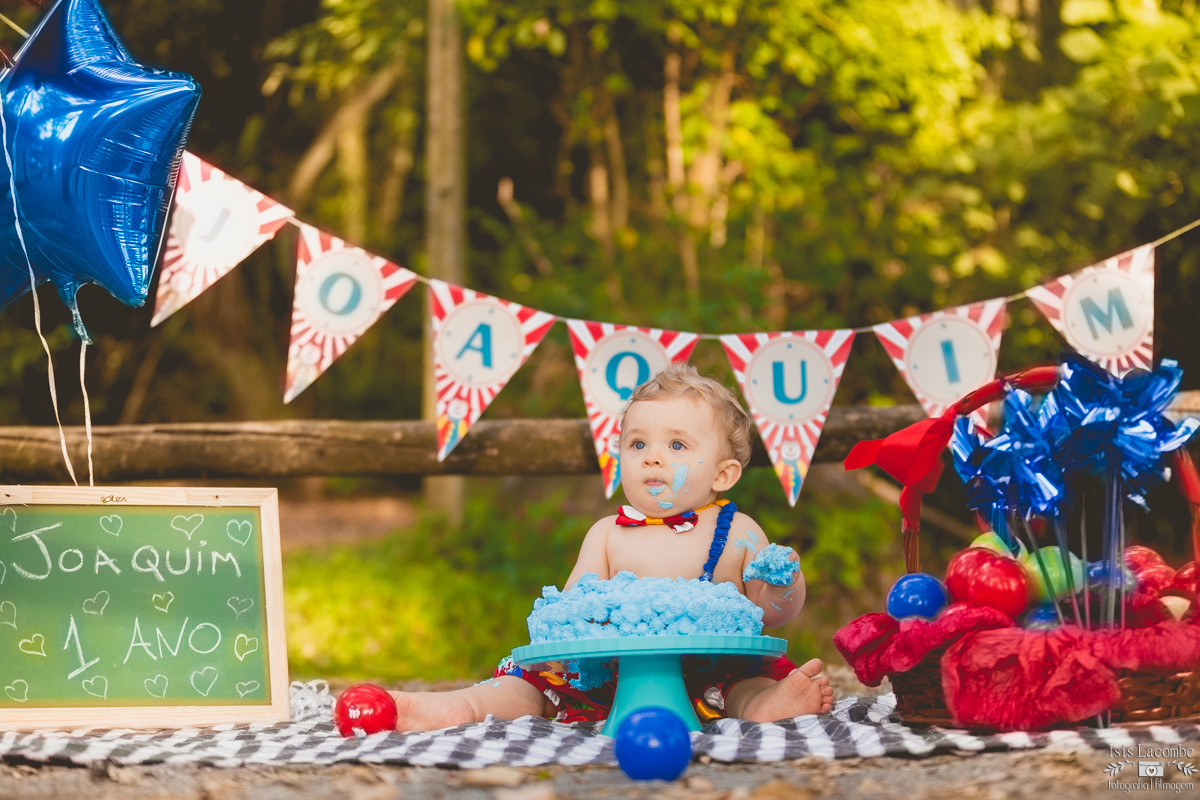 Joaquim | Pré 1 ano | Smash Cake | Sessão Fotográfica