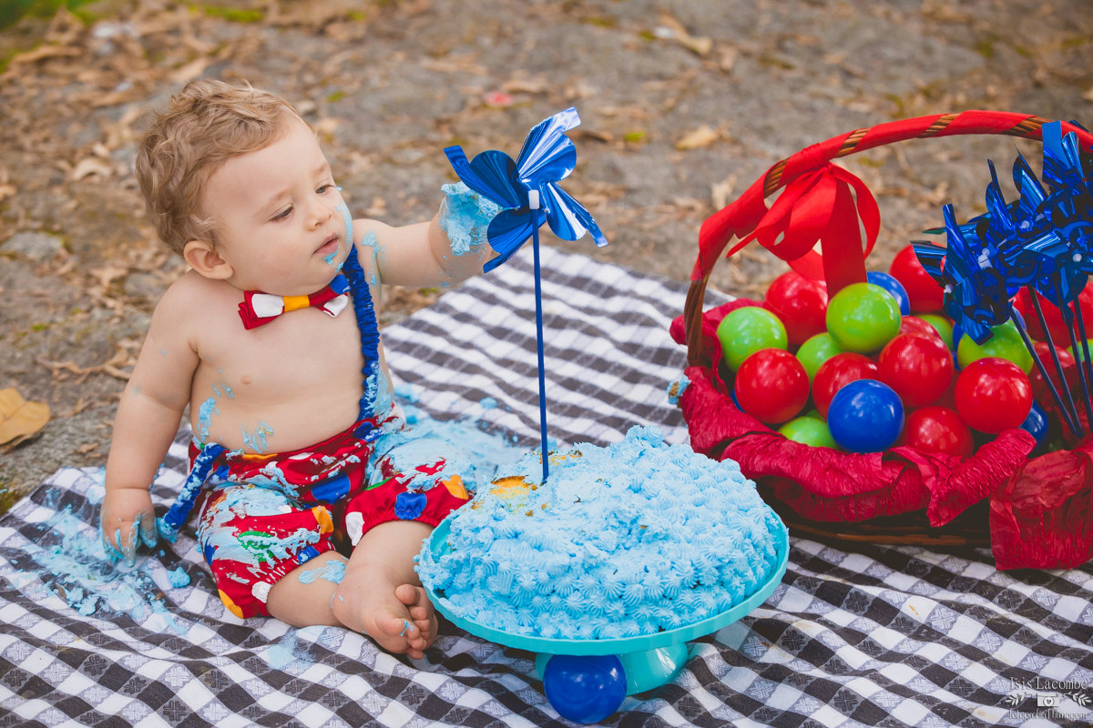 Joaquim | Pré 1 ano | Smash Cake | Sessão Fotográfica
