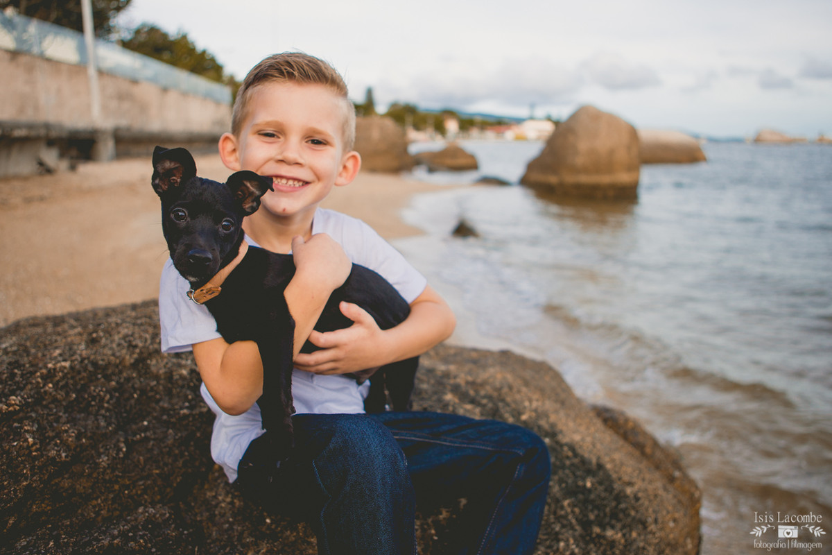 Érika + Fábio + Arthur +(Lord) | Sessão fotográfica em família