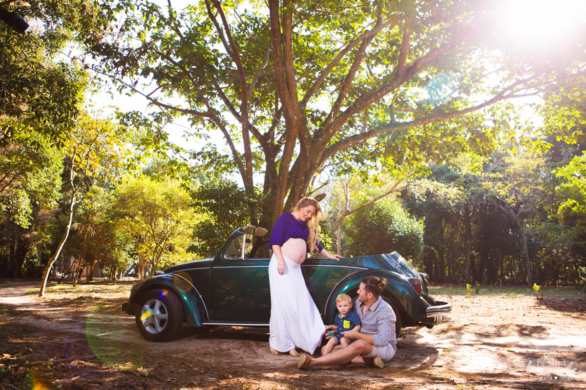 Thania + André + Antony + Benício | Sessão fotográfica | Gestante | Família