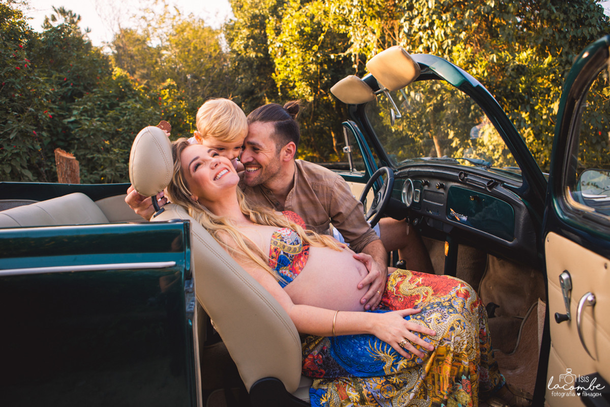 Thania + André + Antony + Benício | Sessão fotográfica | Gestante | Família