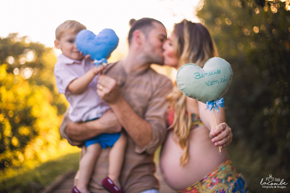 Thania + André + Antony + Benício | Sessão fotográfica | Gestante | Família