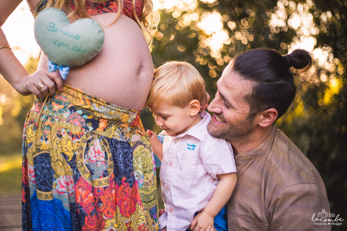 Thania + André + Antony + Benício | Sessão fotográfica | Gestante | Família