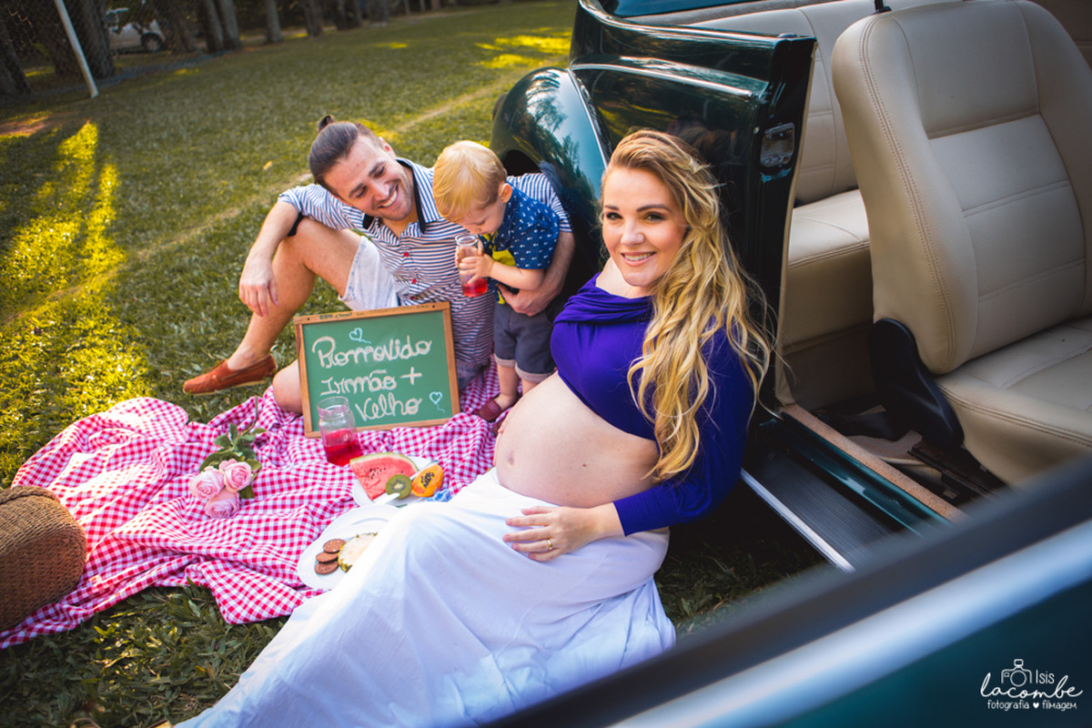 Thania + André + Antony + Benício | Sessão fotográfica | Gestante | Família