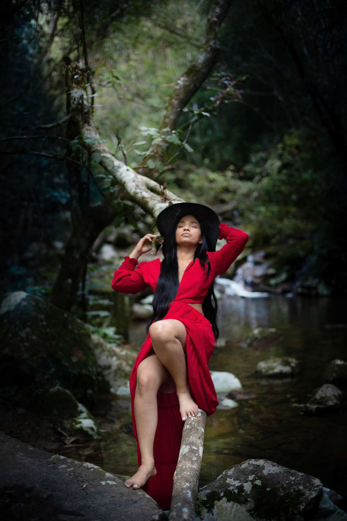Ensaio em cachoeira por Ricardo Zanetta, Floripa