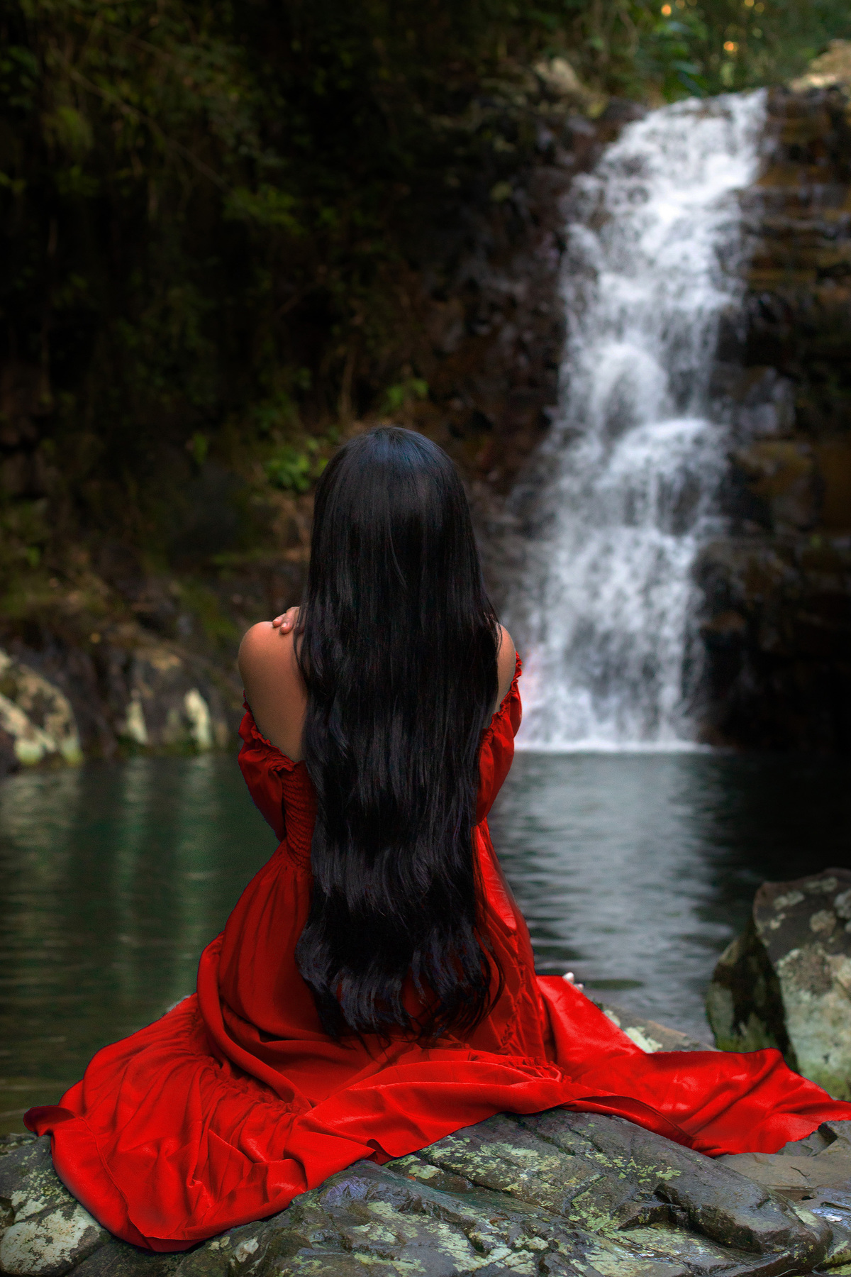 Ensaio em cachoeira por Ricardo Zanetta, Floripa