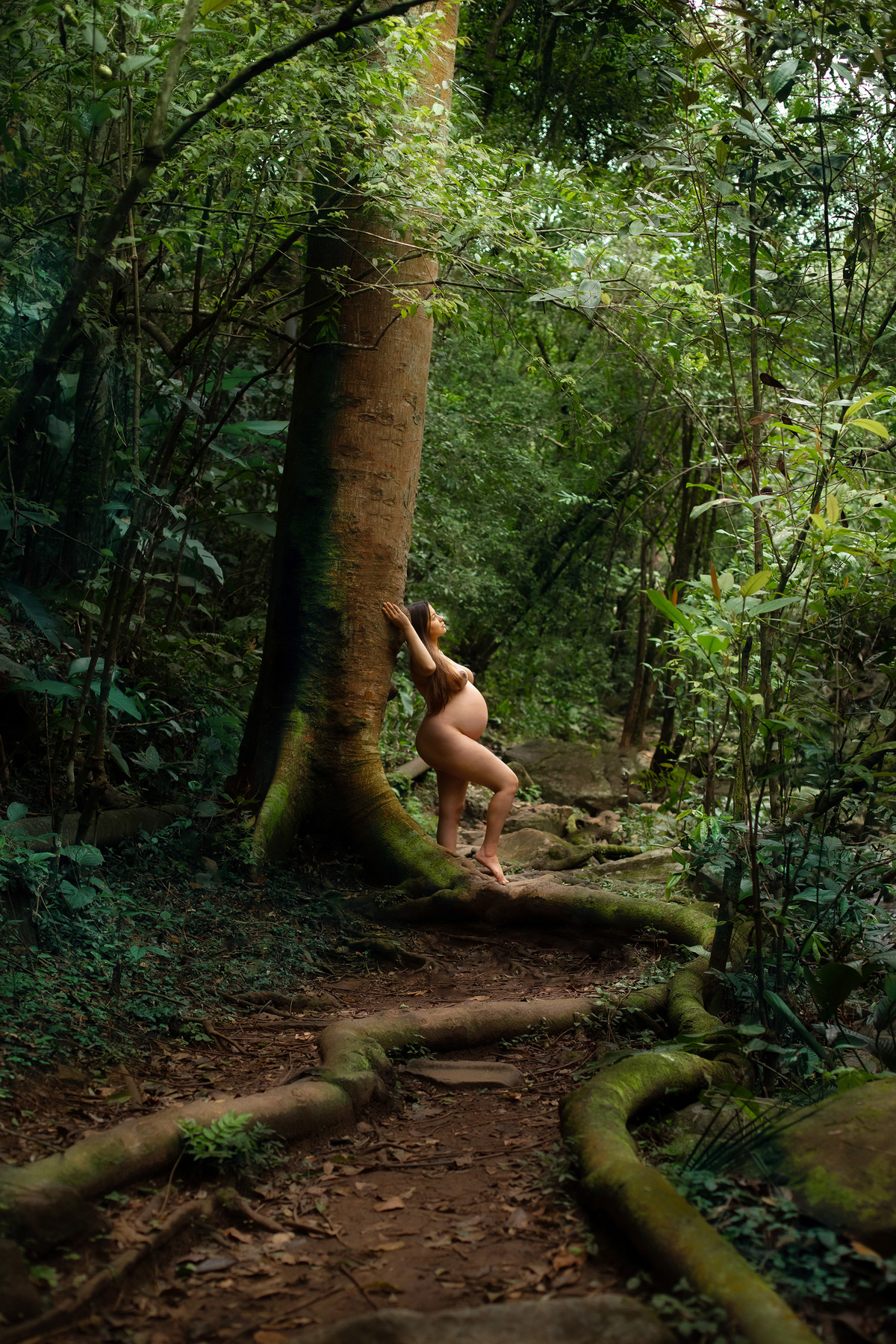 Ensaio gestante em cachoeira na região de Florianópolis por Ricardo Zanetta