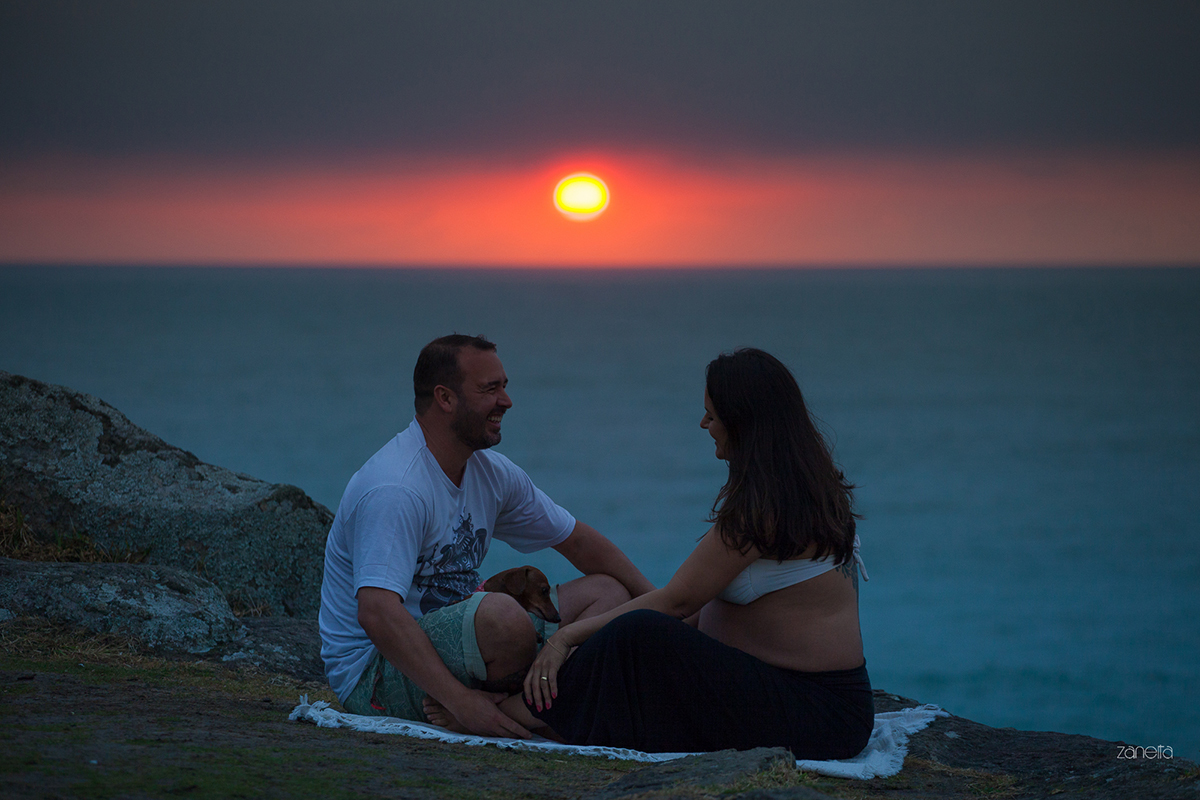 Ensaio Gestante Florianópolis- ensaio casal-gestante-praia