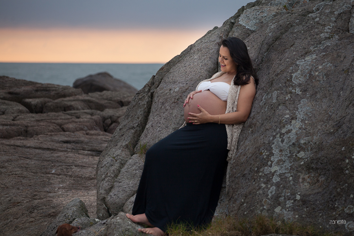 Ensaio Gestante Florianópolis- ensaio casal-gestante-praia
