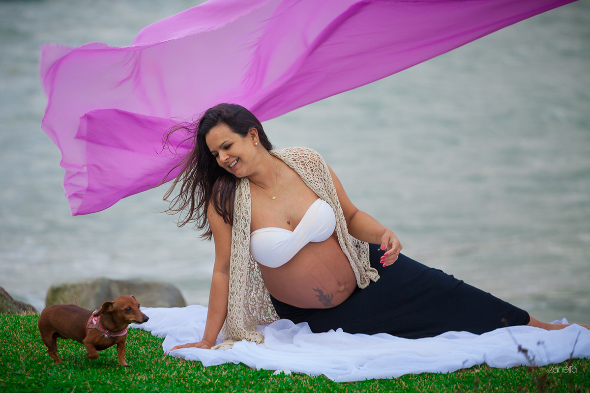 Ensaio Gestante Florianópolis- ensaio casal-gestante-praia