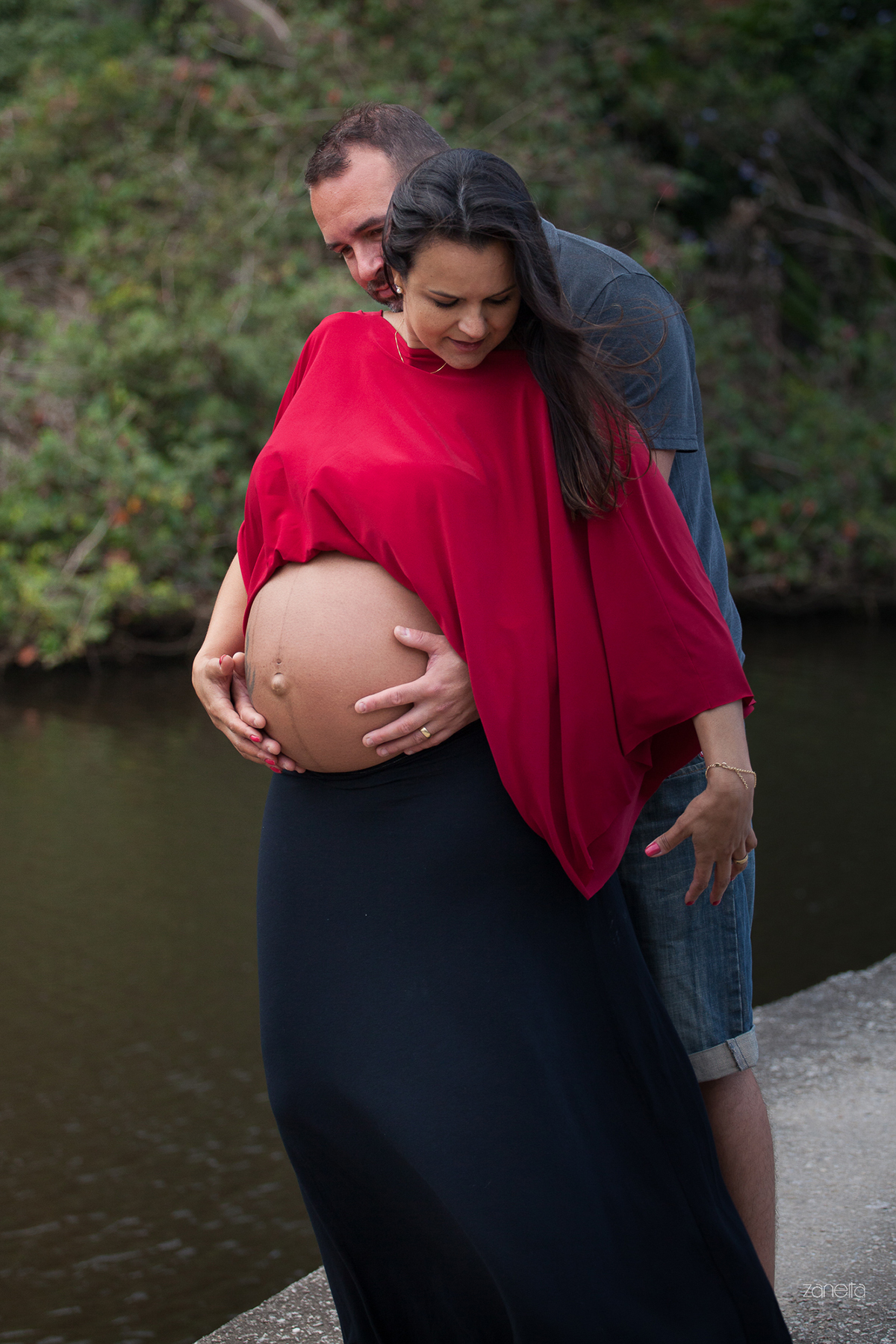 Ensaio Gestante Florianópolis- ensaio casal-gestante-praia